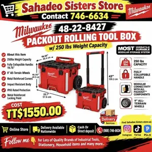 Milwaukee Rolling Tool Box 48228427, Couva