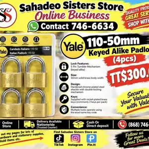 Yale 110 50mm Padlock, Couva