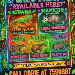 Wild meat, Chaguanas