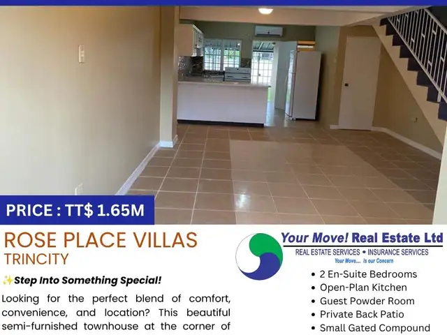 2-bedroom townhouse in Trincity for sale, Trincity
