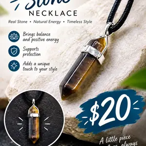 Natural stone necklaces, Charlieville
