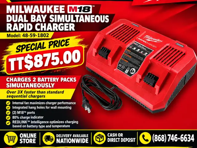 Milwaukee Dual Port Rapid Charger, Couva