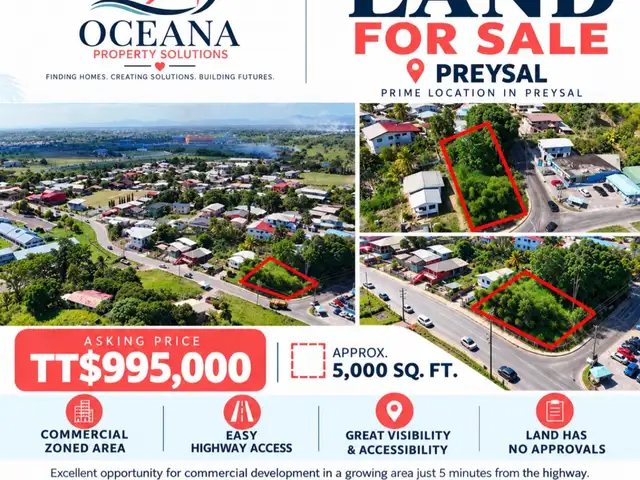 Commercial land 5000 sq.ft, Couva