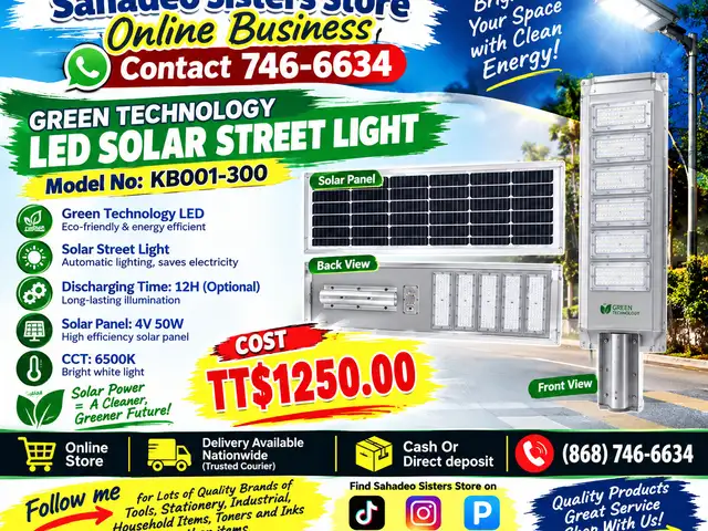 Green Technology LED Solar Light 300W, Couva