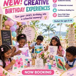 Kids Creative Birthday Party Experience, Valsayn