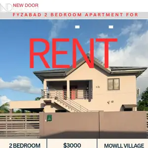 2-bedroom apartment in St Patrict to rent, Fyzabad