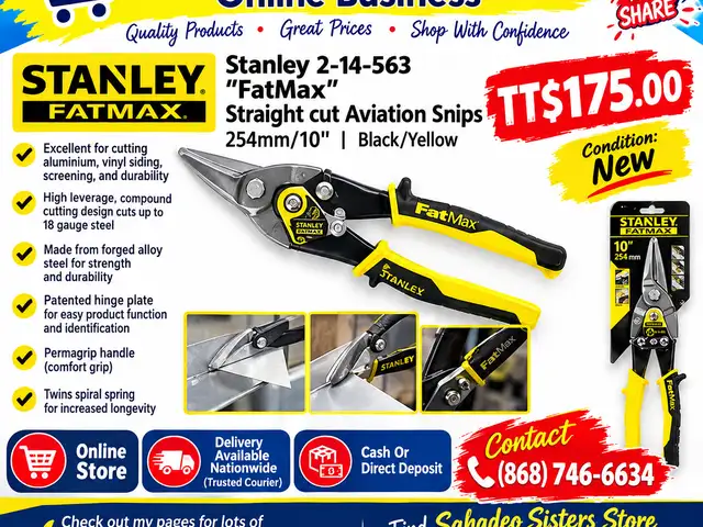Stanley Fatmax 10inch straight Cut Snip, Couva