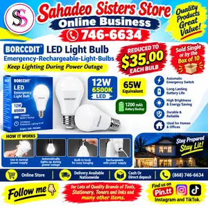 BoRccdit LED Lights rechargeable, Couva